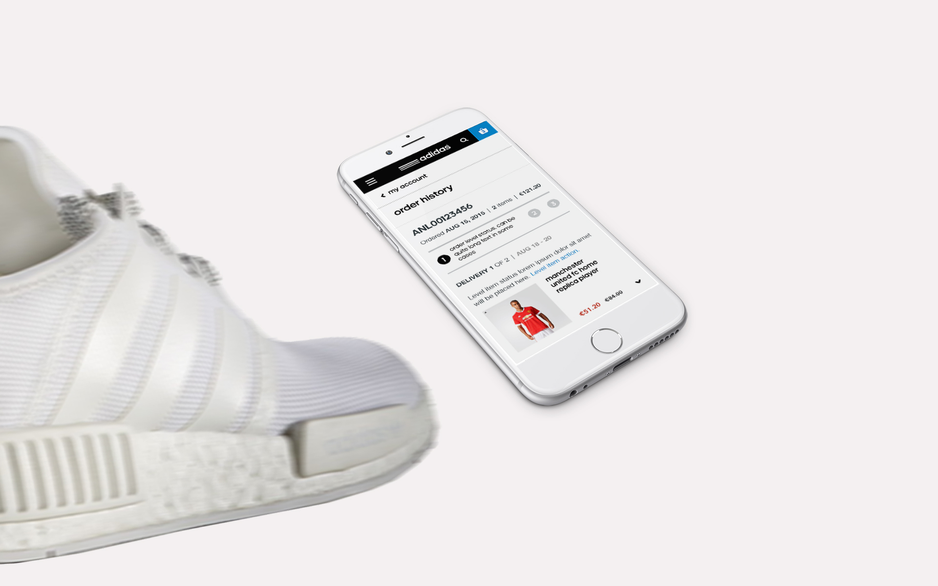 Project Adidas website